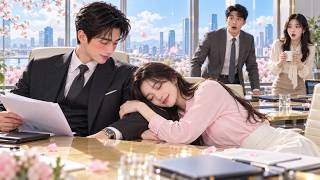 Poor girl fell asleep in meeting; everyone thought she was doomed, but CEO fell for her!