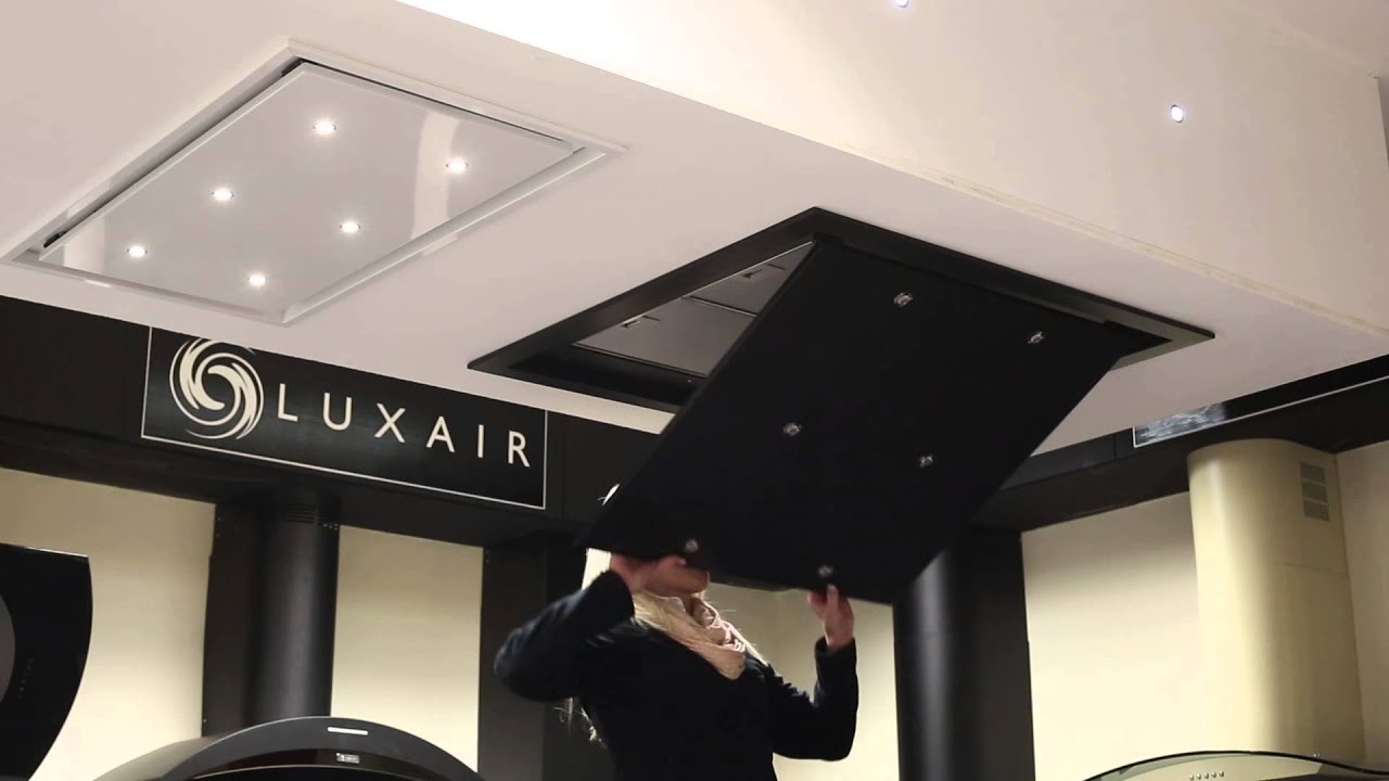 Bari Ceiling Kitchen Extractor - Luxair Cooker Hoods - YouTube
