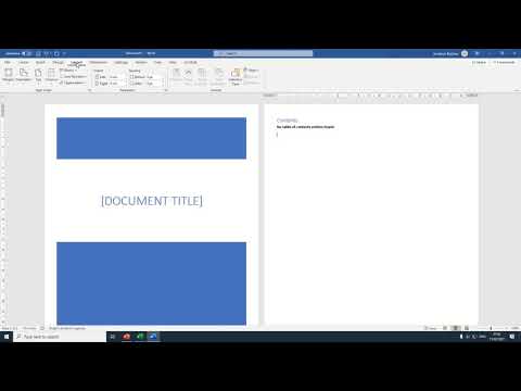 Setting up a word document for coursework, Extended Essay or an Internal Assessment.