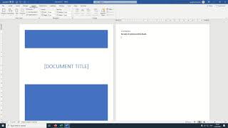 Setting up a word document for coursework, Extended Essay or an Internal Assessment.