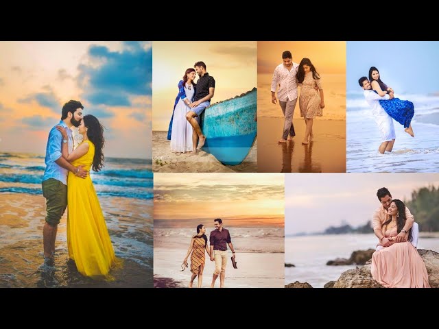 Romantic Couple Poses at Beach | Pre Wedding Photoshoot Props