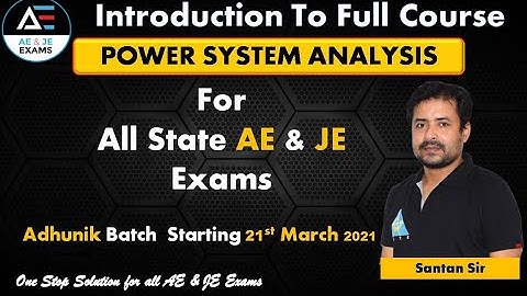 Introduction to full course PSA By Santan Jha Sir | All State AE & JE Exams