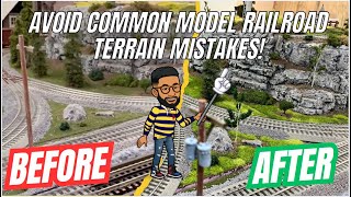 Avoid These COMMON Model Railroad Scenery and Terrain Mistakes!