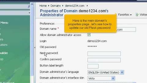 Plesk Password Change Admin & FTP
