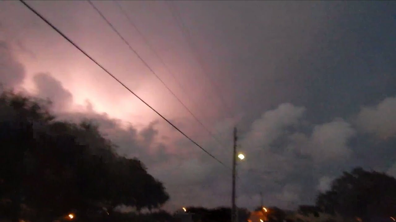 Corpus Christi,Texas,Thunderstorms! September 2627th,2018. PART 3 (with mammatus clouds!) YouTube