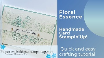 *Tutorial* Handmade greetings card - Forever Fern, Stampin’Up!