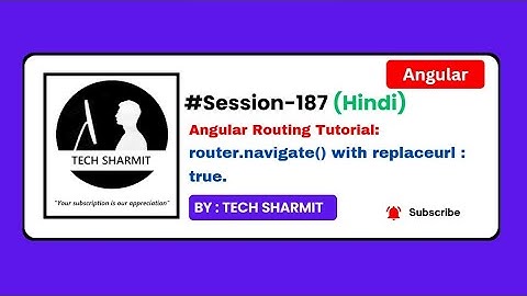Router.Navigate() method with replaceUrl in Angular | Angular Tutorial in Hindi (Session-187)