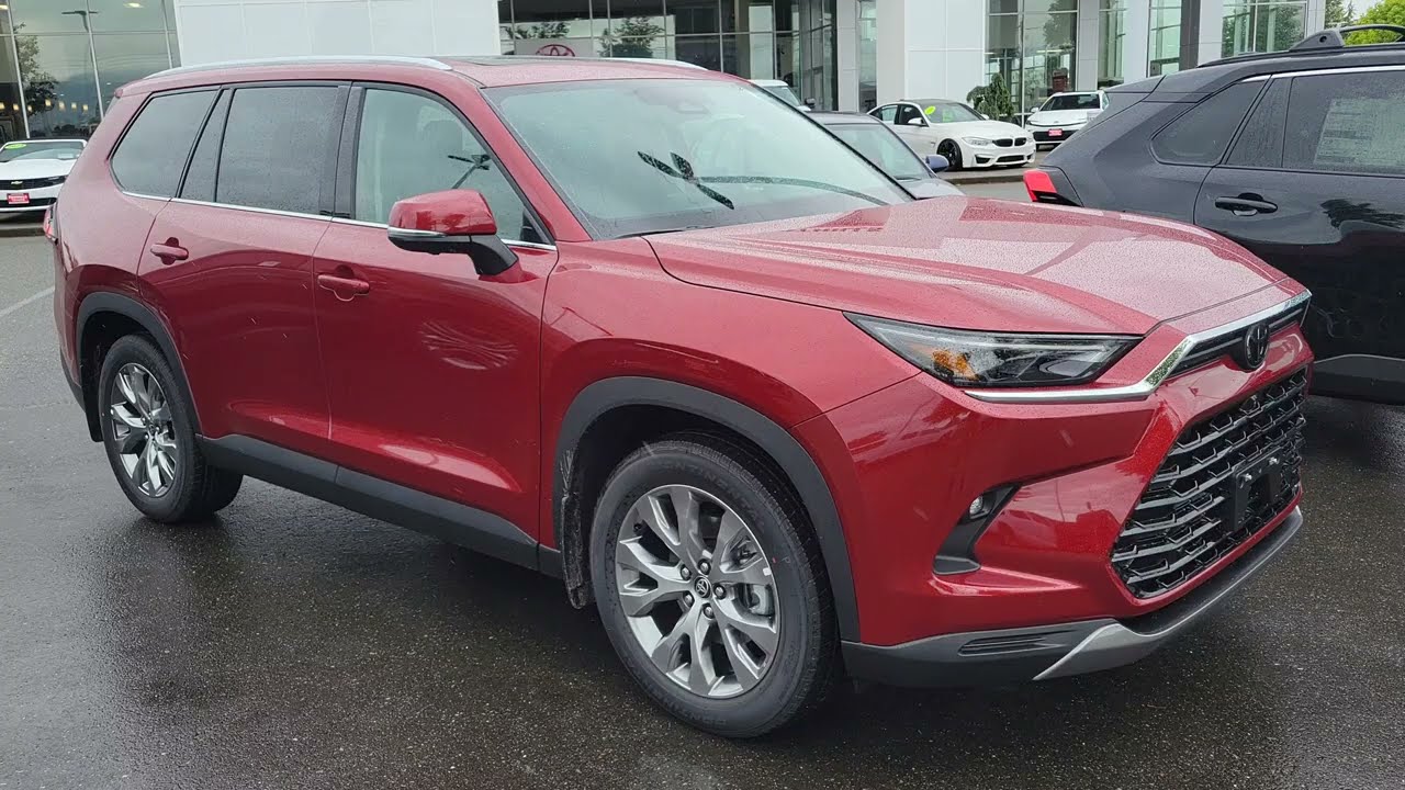 2024 Toyota Grand Highlander HYBRID Limited in Ruby Flare Red