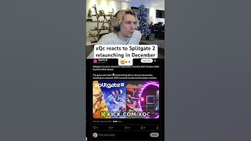 xQc reacts to Splitgate 2 RELAUNCHING In December 🤯 #xqc #splitgate #viral