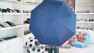 We supply high-quality custom 3-fold automatic umbrellas featuring: