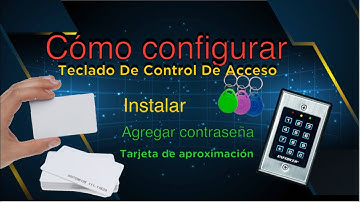 Como Configurar teclado inteligente de acceso control #enforcer #magneto #dahuacctv magnetica