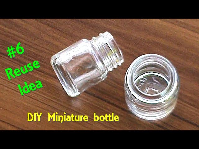 6 Miniature Glass Bottle Craft Idea | Waste Material Craft Ideas | Hater  Kaj | Bottle Art | Reuse - Youtube