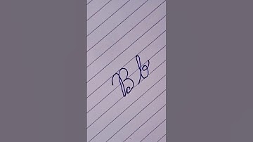 Capital and small letter "Bb" in cursive writing #alphabet #calligraphy #handwriting #shortsfeed