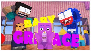 Monster School : BABY GRIMACE -  Minecraft Animation