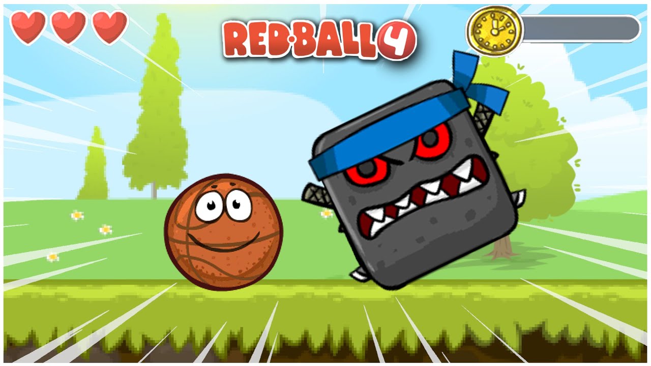 Red Ball 4 All Gold Clocks Time Attack Desert HIlls Basketball