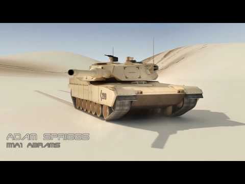 Animation test Abrams Tank
