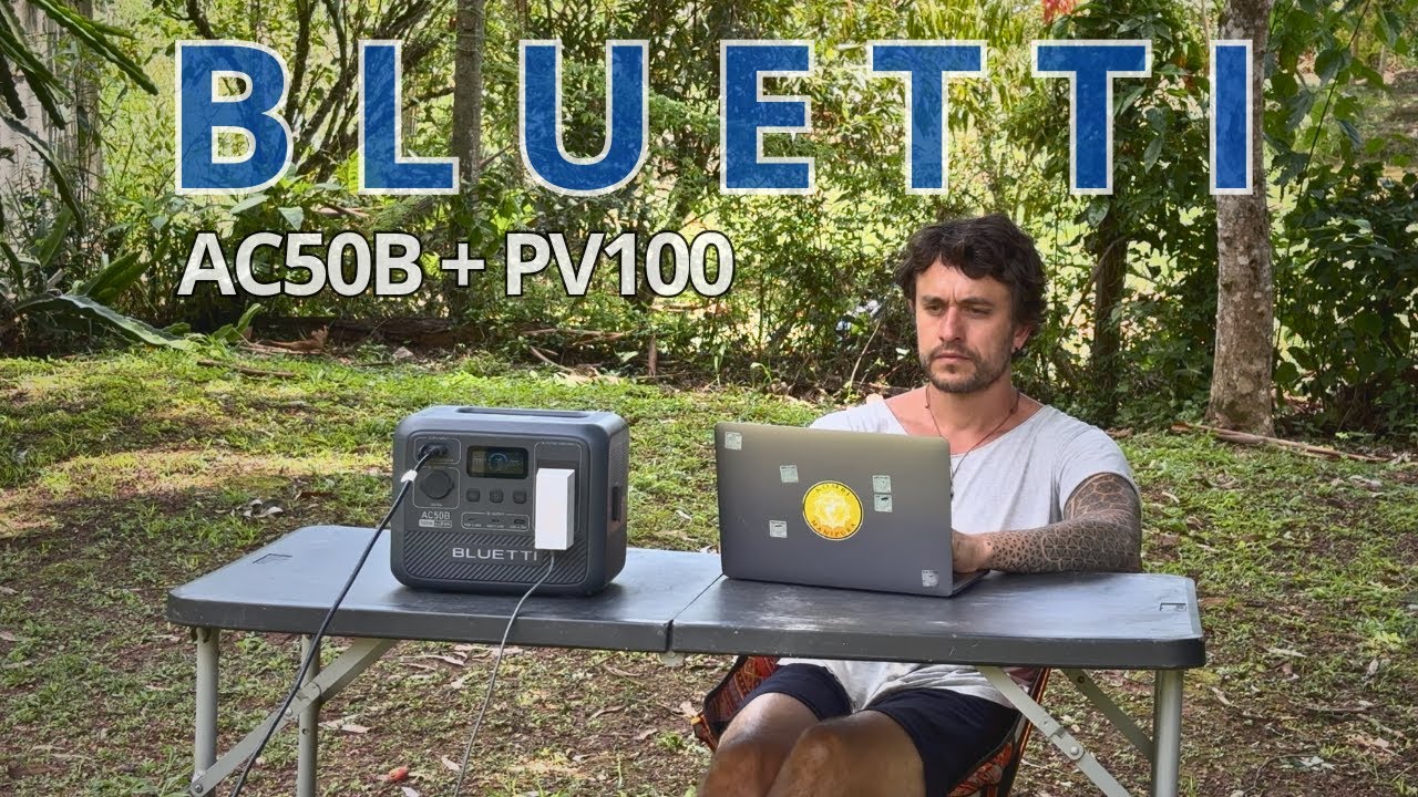Energia Portátil para Trabalhar de Qualquer Lugar: Bluetti AC50B + Placa Solar Portátil PV100