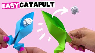 Как сделать оригами КАТАПУЛЬТУ