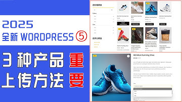 超详细WordPress搭建独立站教程-第五节 WordPress商城上传产品的三种方法，手动，插件，表格导入产品#WordPress建站教程#2025 Wordpress建站
