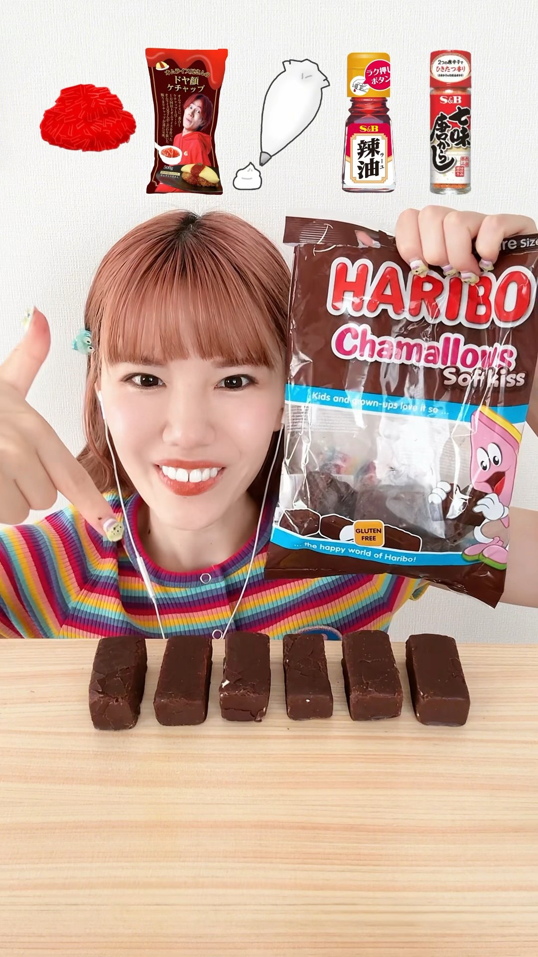 Have you tried too many Haribo chocolate marshmallows? #mukbang