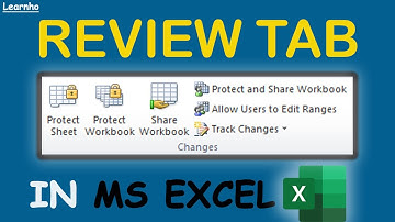 Review tab in MS Excel || Protect sheet and Share workbook and Track change in MS excel