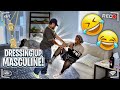 DRESSING MASCULINE TO SEE SISTERS REACTION (HILARIOUS) 😂