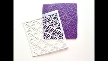 Polymer Clay Stenciling with Texture Sheets