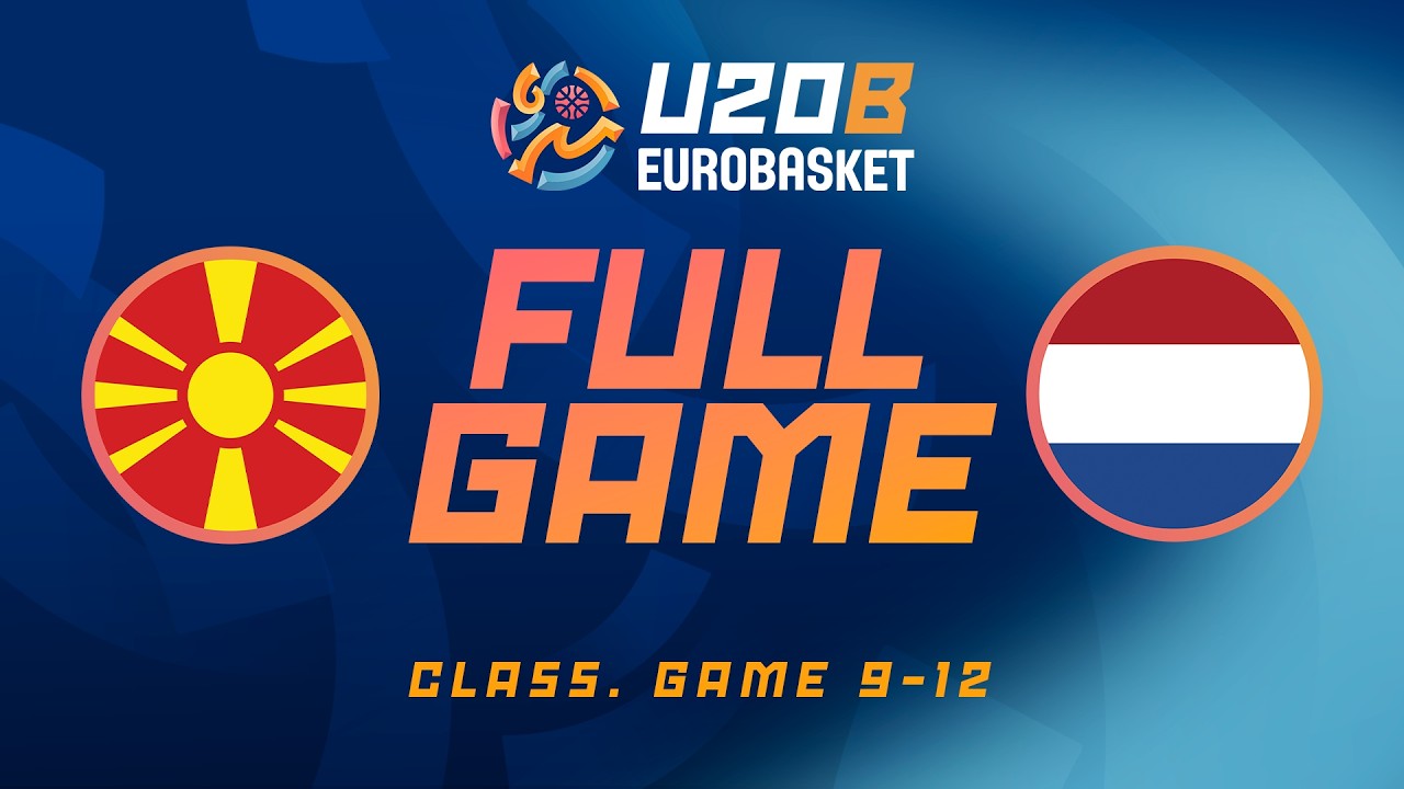 North Macedonia v Netherlands | Full Basketball Game | FIBA U20 EuroBasket 2026 Division B