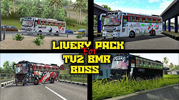 TVZ BMR BOSS LIVERY PACK ||TEAM TVZ OFFICIAL ||AR DESIGNS||#bussidlivery