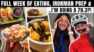 Full Week Of Ironman Training &amp; Eating *doing a 70.3 THIS weekend*