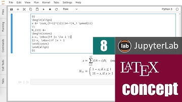 สอน JupyterLab: การสร้างสมการแบบต่าง ๆ ด้วย LaTeX