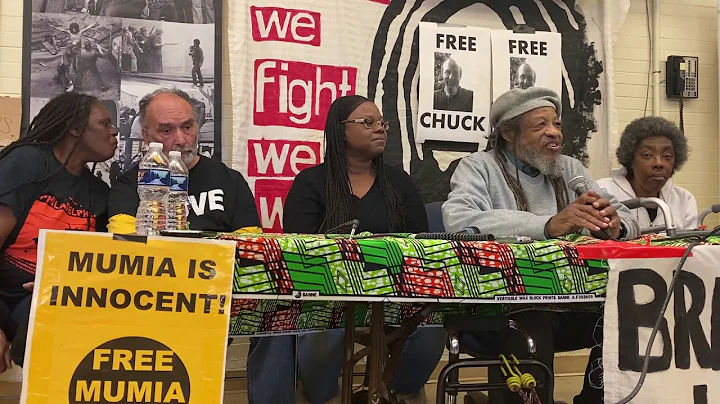 MOVE member Delbert Africa speaks at a press confe...