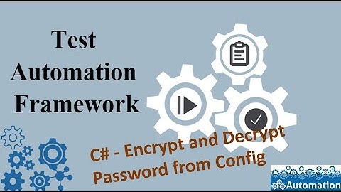 C# How to Encrypt or Decrypt Password from Config files
