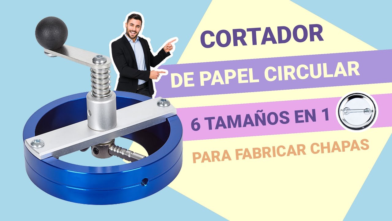 Cortador circular de papel para hacer chapas 