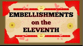 #embellishmentsonthe11th2025  teacups, Christmas Lady, and butterfly #crackthevault2025