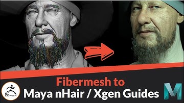 Zbrush Fibermesh to Maya Nhair/Xgen Guides