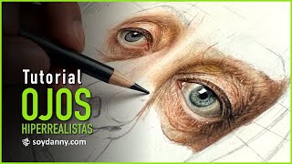 Cómo dibujar un ojo HIPERREALISTA paso a paso | Clase 2 | Soy Danny