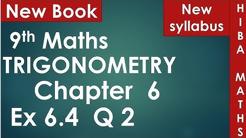 9th maths chapter 6 exercise 6.4 question 2 tn samacheer hiba maths