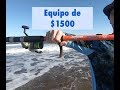 Pesca con equipo economico en el Mar