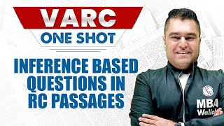 CAT 2023 One Shot VARC | Inference Based Questions in RC Passages