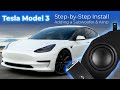 Adding a Subwoofer & Amp to a Tesla Model 3 - Step-by-Step Install Guide for NVX BOOST Sub Box