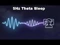 10 Hours • Theta Binaural Beats (5Hz) for Deep Sleep & Healing | Black Screen | Headphones Required