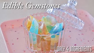 4-Ingredient Edible Gemstones (Kohakutou Crystal Gummy Candies) | OCHIKERON | Create Eat Happy :)