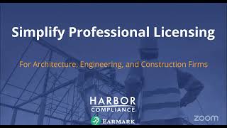 Simplify Professional Licensing for Architecture, Engineering, and Construction Firms