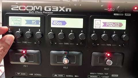 ZoomG3Xn Clean tone patch setting