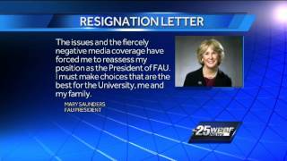 Students react after FAU president's resignation