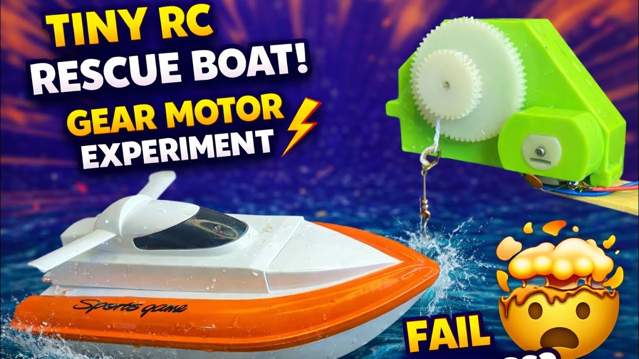 Я построил радиоуправляемую спасательную лодку, которая может спасти что угодно 😱 | Тест мощности...