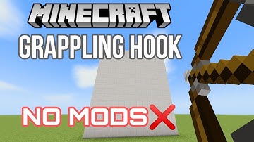 How to make a Grappling Hook with NO MODS in Minecraft | Easy Tutorial