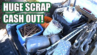 Scrap Metal Recycling  Processing a Pile and Getting Paid for a HUGE Haul!