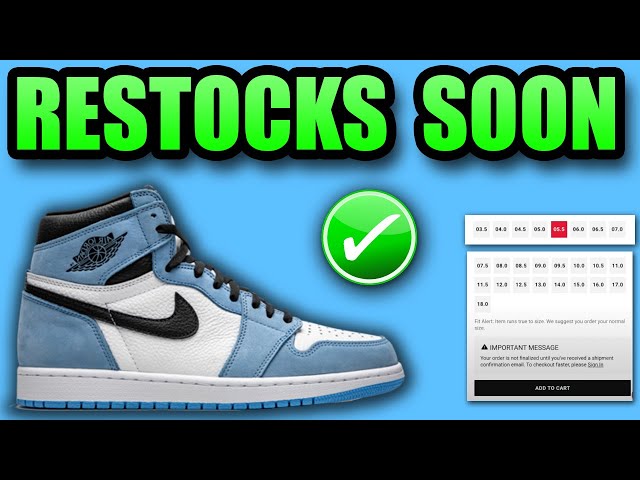 jordans 1 restock